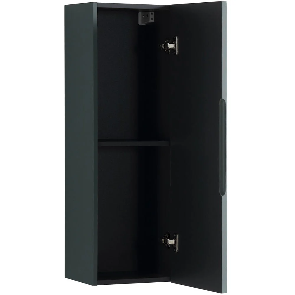 Astini Piatta 900mm Smoked Sage Wall Mounted Tall Cabinet - Image 3