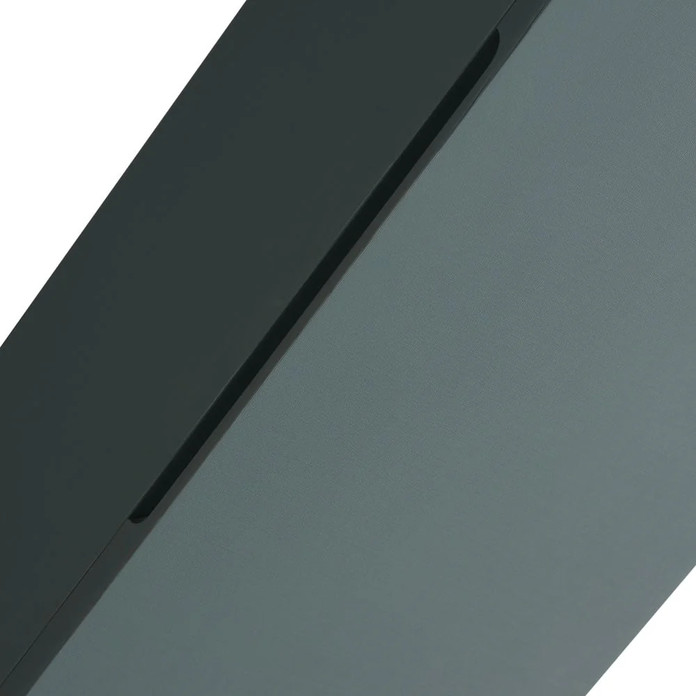 Astini Piatta 900mm Smoked Sage Wall Mounted Tall Cabinet - Image 5