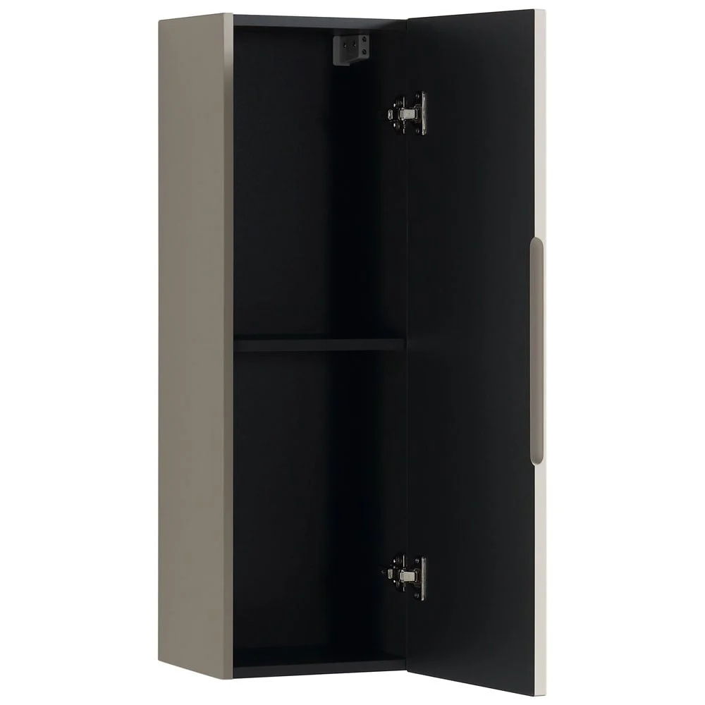 Astini Piatta 900mm Soft Coffee Wall Mounted Tall Cabinet - Image 4