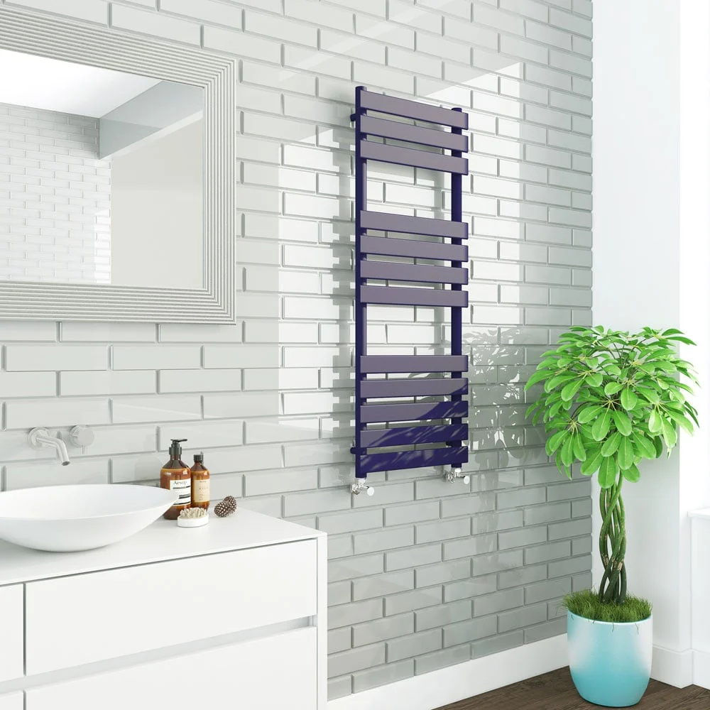 Astini Queenstown 1200x450mm Sapphire 600W Designer Radiator Heated Towel Rail TIS2135 - Image 2
