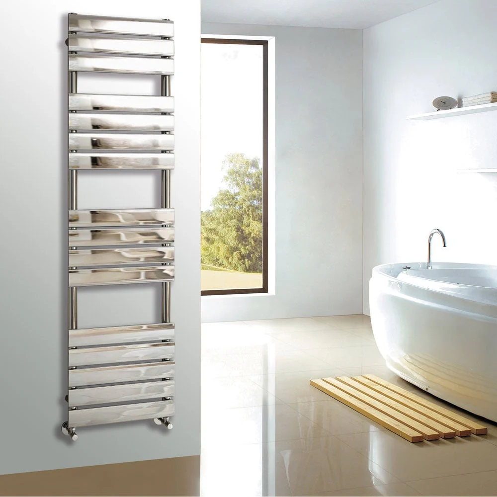 Astini Queenstown 1600x450mm Chrome 500W Designer Heated Towel Rail TIS2074 - Image 2