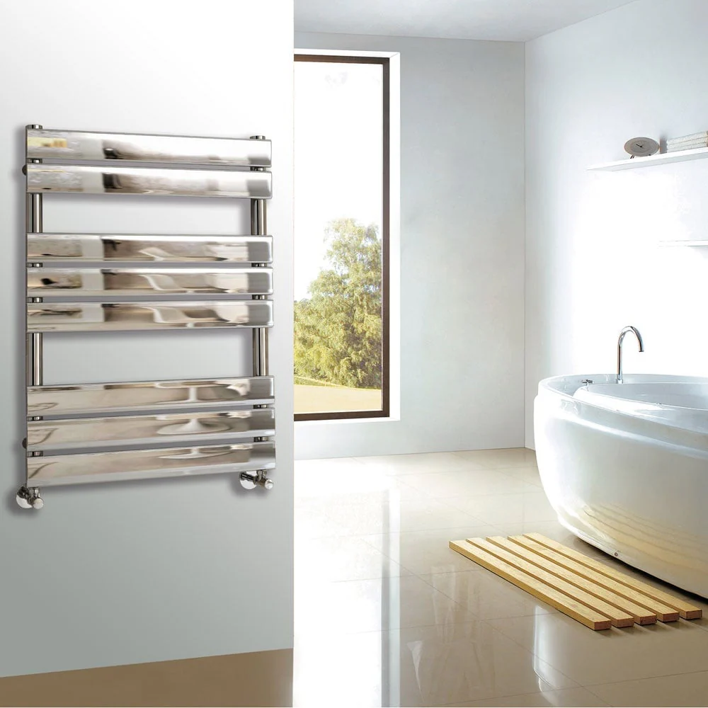 Astini Queenstown 800x600mm Chrome 350W Designer Heated Towel Rail TIS2075