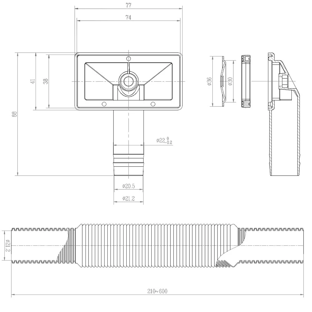 Astini RAK Rangemaster 1.5 Bowl Waste, Overflow & Plumbing Kit for Kitchen Sinks - Image 7