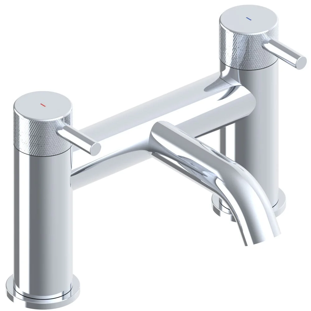 Astini Redondo Chrome Round Eco Deck Mounted Bath Filler Tap