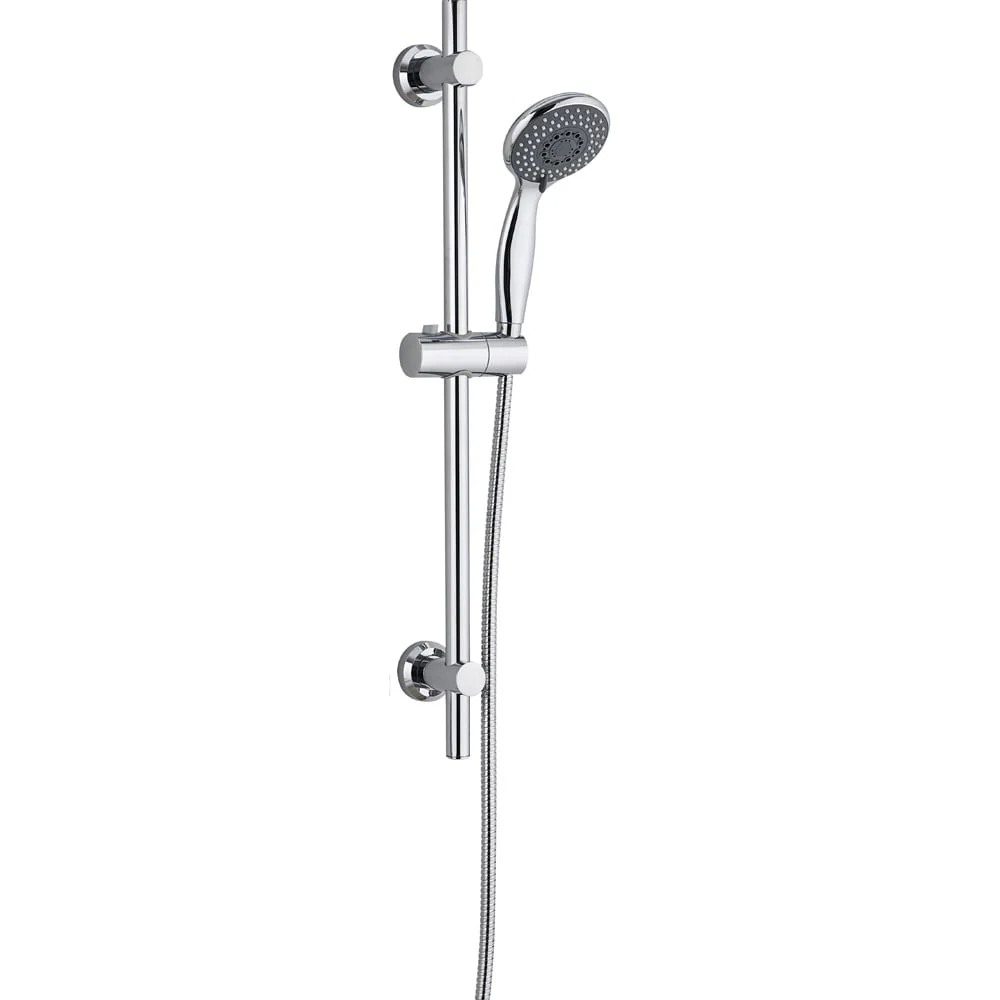 Astini Retro Fit Chrome Adjustable Riser Shower Slide Rail Kit