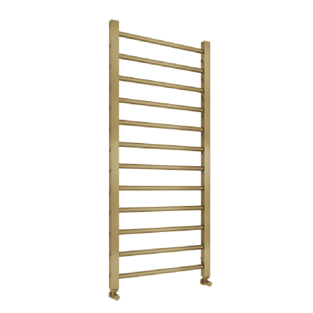 Astini Sanson Brushed Brass 1200x500 Ladder Towel Rail