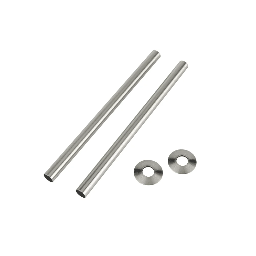 Astini Satin Nickel Radiator Pipe Sleeve 300mm