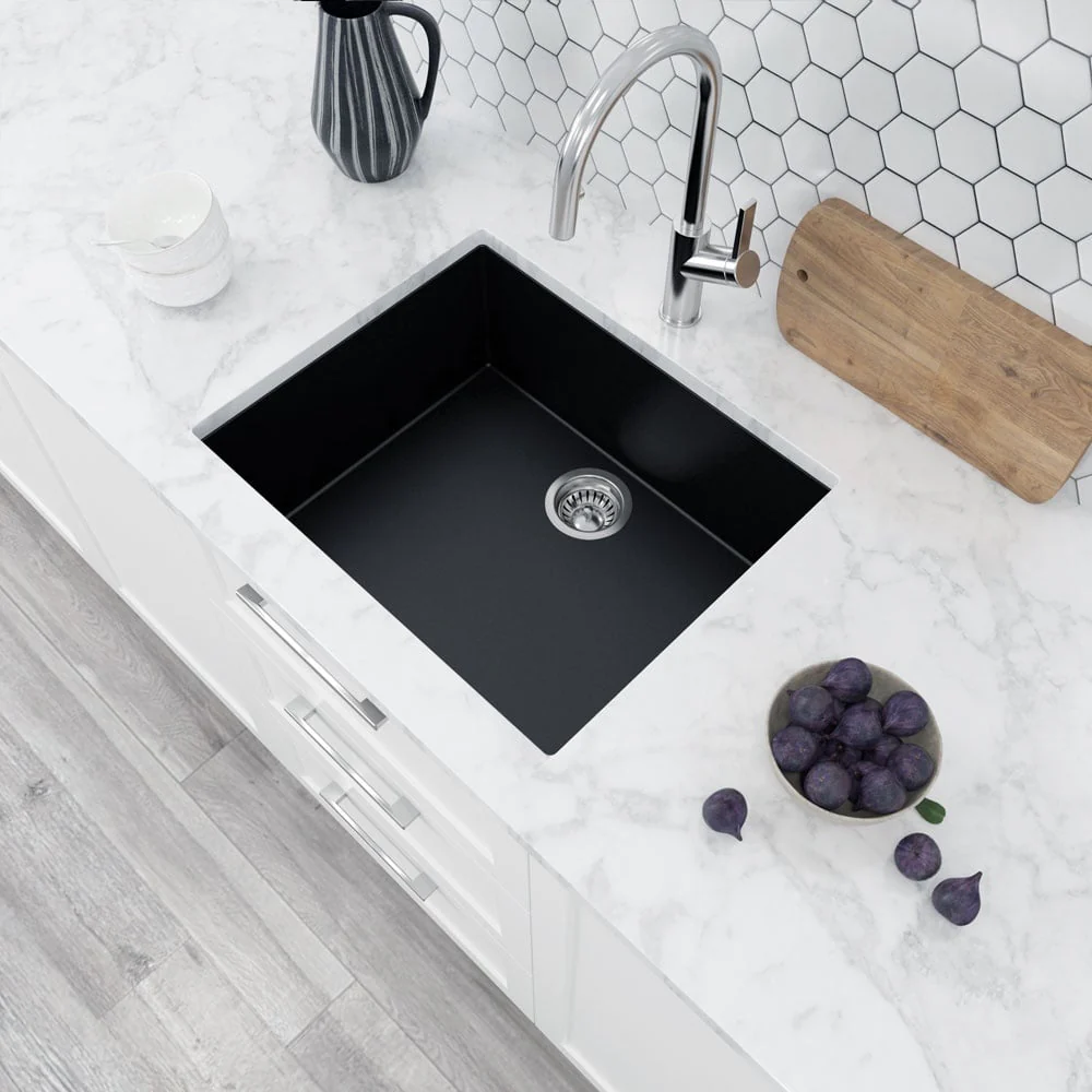 Astini Scuti 1.0 Large Bowl SMC Synthetic Inset/Undermount Kitchen Sink - Image 6