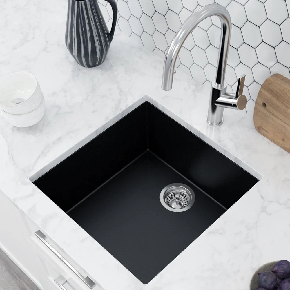 Astini Scuti 1.0 Medium Bowl SMC Synthetic Inset/Undermount Kitchen Sink - Image 3