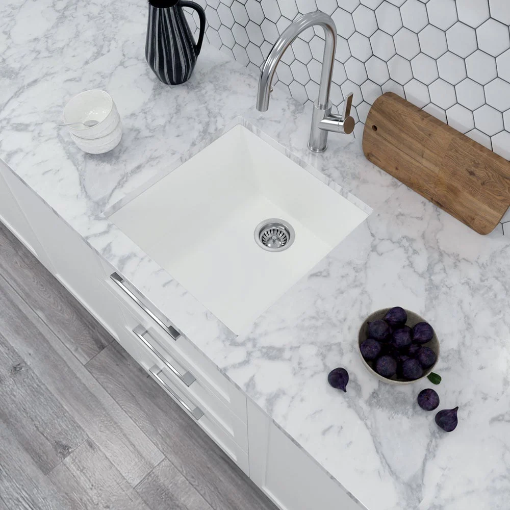 Astini Scuti 1.0 Medium Bowl SMC Synthetic Inset/Undermount Kitchen Sink - Image 4