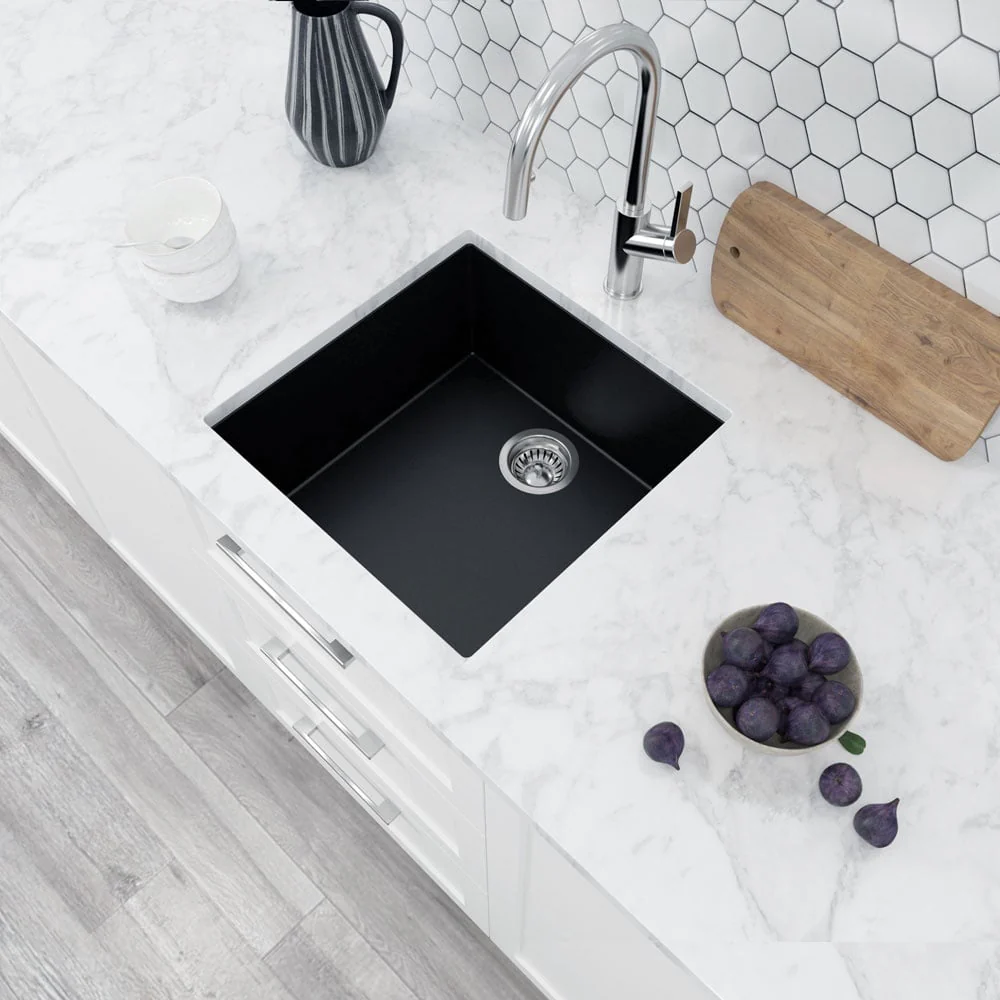 Astini Scuti 1.0 Medium Bowl SMC Synthetic Inset/Undermount Kitchen Sink - Image 6