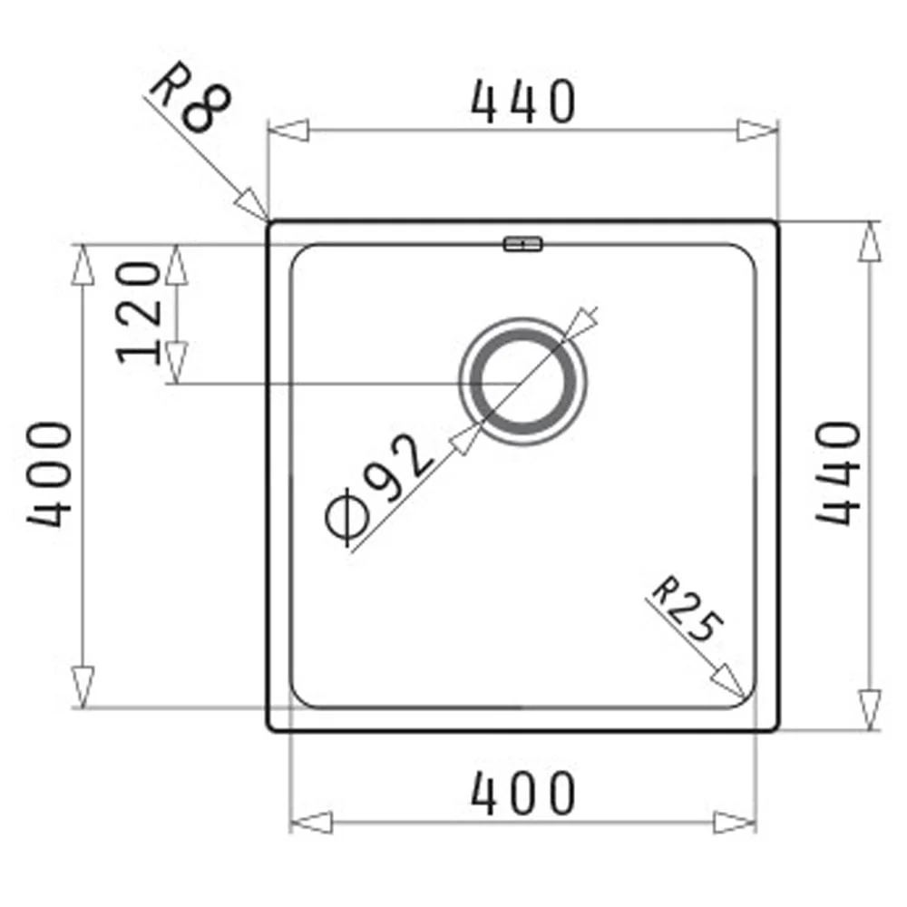 Astini Scuti 1.0 Medium Bowl SMC Synthetic Inset/Undermount Kitchen Sink - Image 7