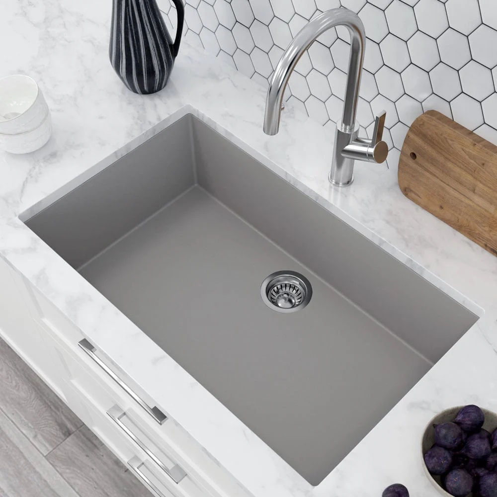 Astini Scuti 1.0 XL Bowl SMC Synthetic Inset/Undermount Kitchen Sink - Image 2