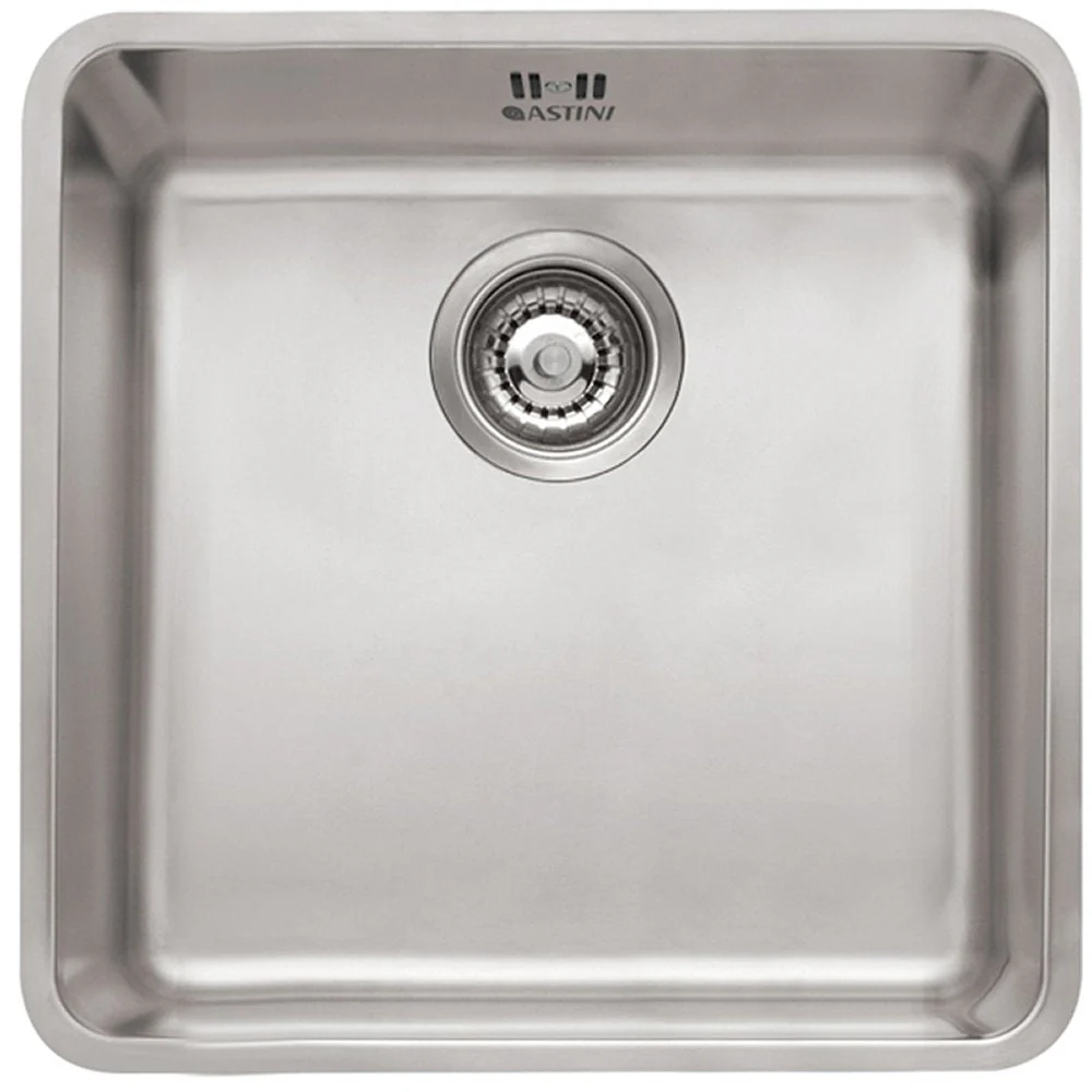 Astini Serena 1.0 Bowl Stainless Steel Undermount Kitchen Sink & Waste 4040 - Image 3