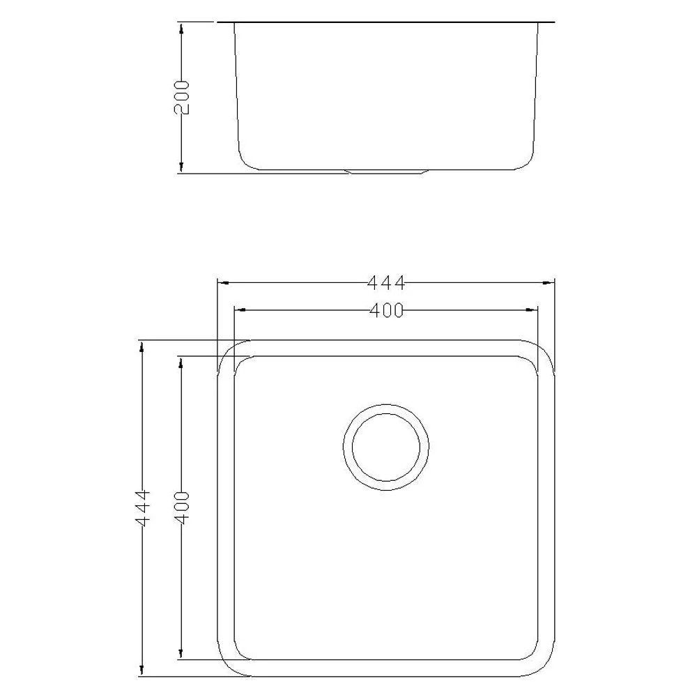 Astini Serena 1.0 Bowl Stainless Steel Undermount Kitchen Sink & Waste 4040 - Image 4