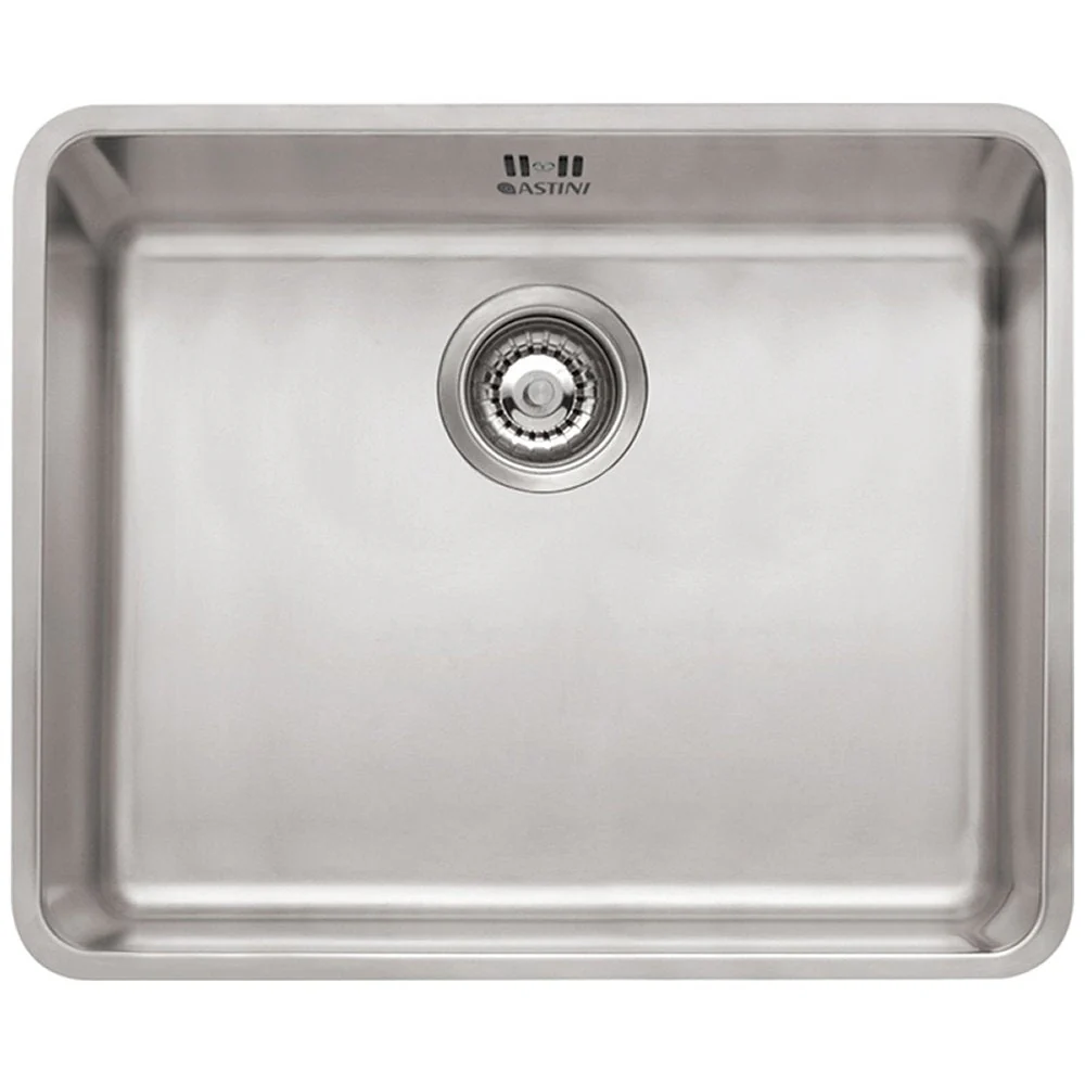 Astini Serena 1.0 Bowl Stainless Steel Undermount Kitchen Sink & Waste 5040 - Image 3
