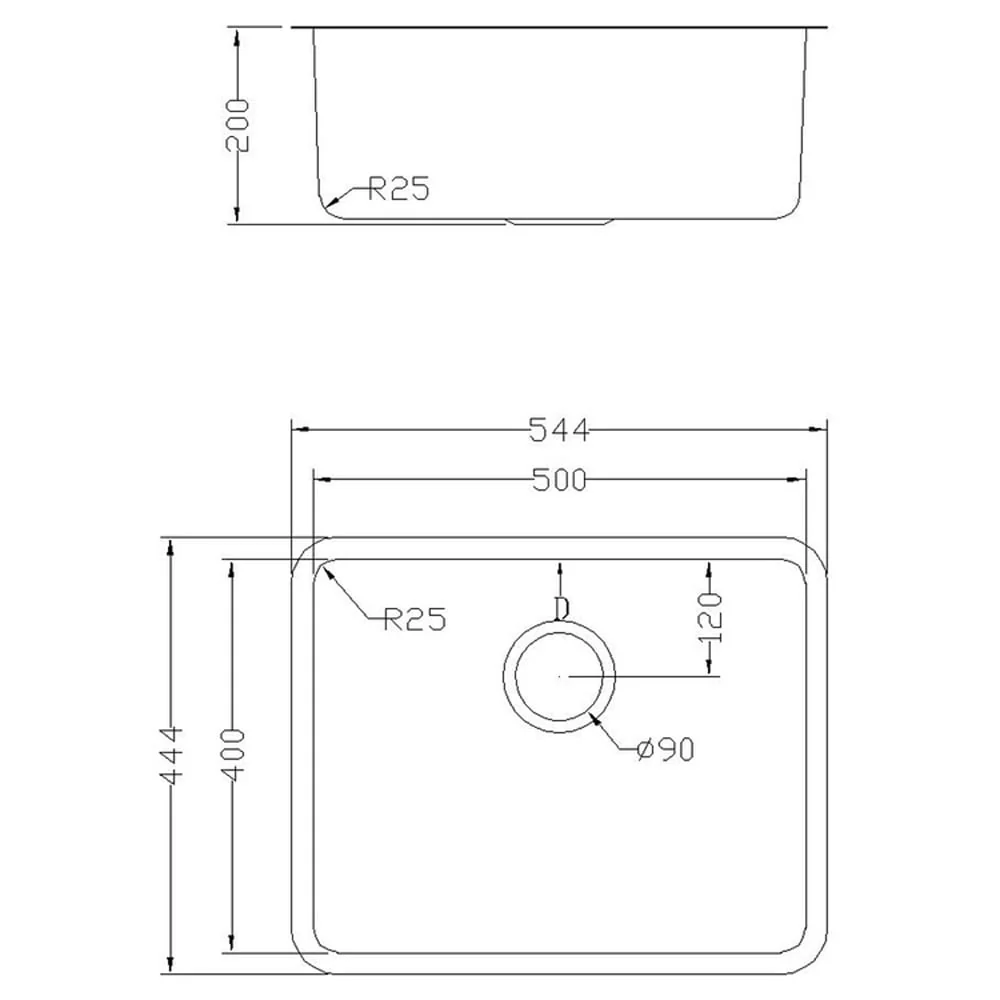 Astini Serena 1.0 Bowl Stainless Steel Undermount Kitchen Sink & Waste 5040 - Image 5