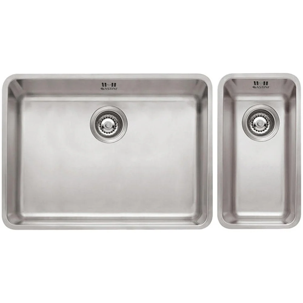 Astini Serena 1.5 Bowl Stainless Steel Undermount Kitchen Sink & Waste 4020+7040 - Image 3