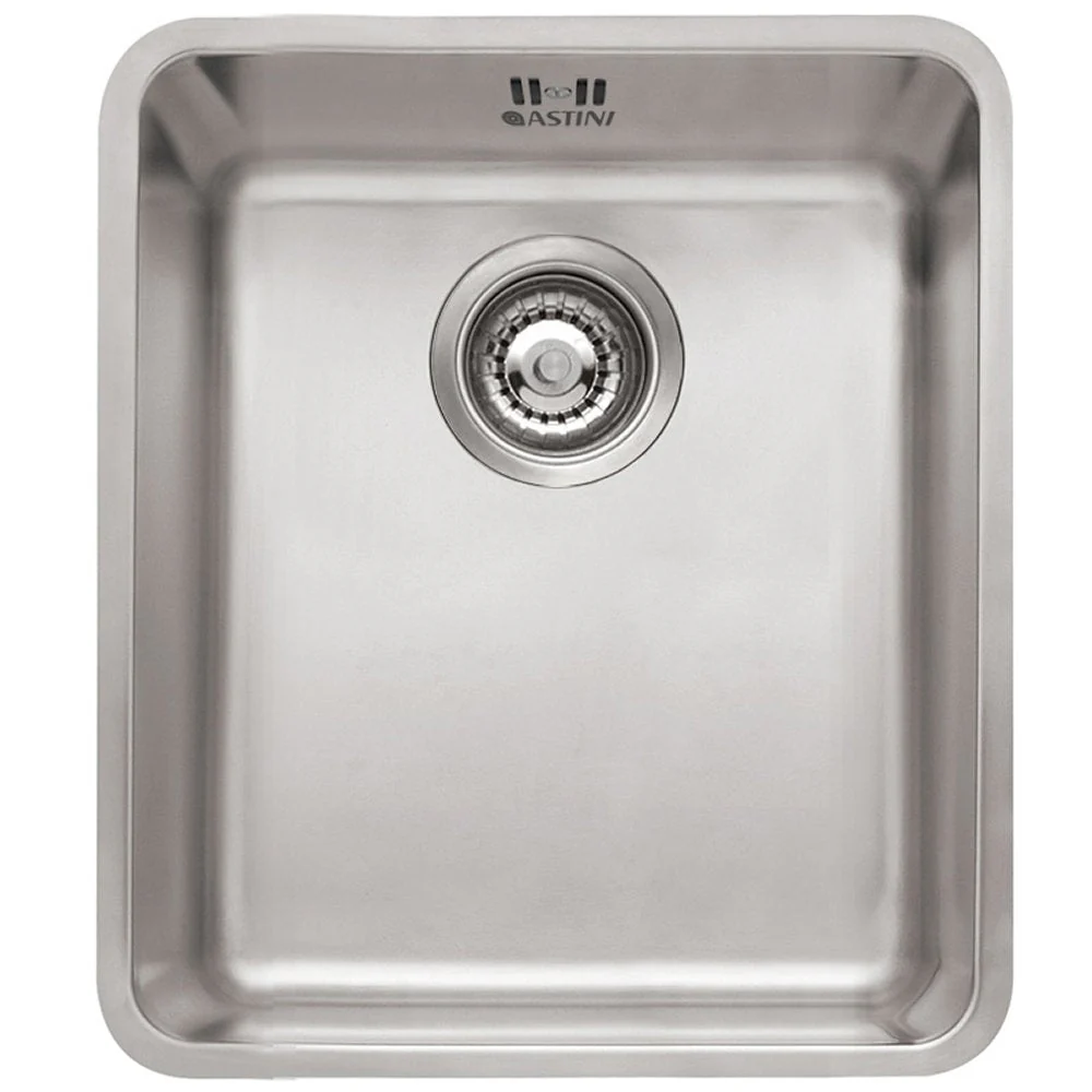 Astini Serena 2.0 Bowl Stainless Steel Undermount Kitchen Sink & Waste4034+4034 - Image 4