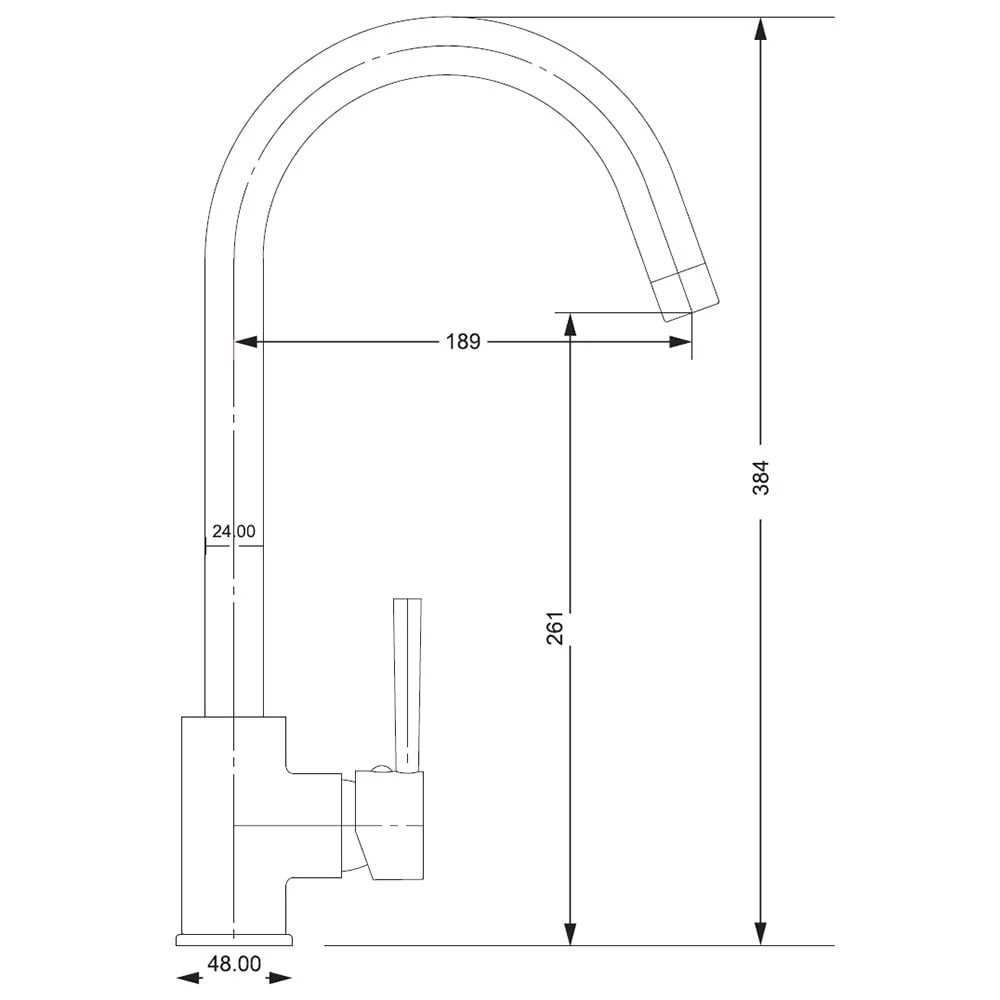 Astini Sopra Single Lever Kitchen Mixer Tap with Modern Design and Durable Finish - Image 6