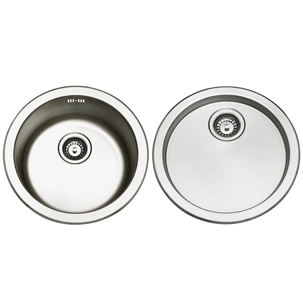 Astini Supra 1.0 Bowl Brushed Stainless Steel Kitchen Sink, Drainer & Waste - Image 3
