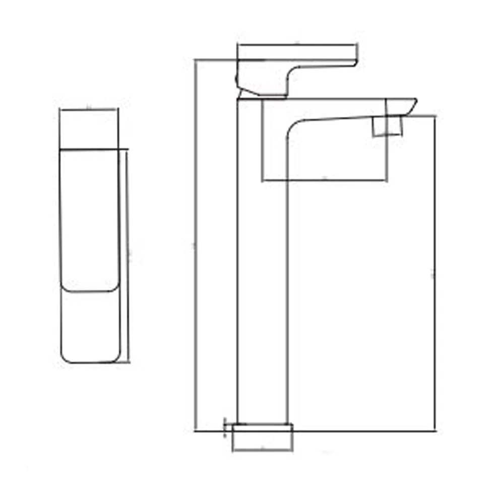 Astini Swansea Brass Mono Bathroom Basin Tap TIS5091 - Image 2