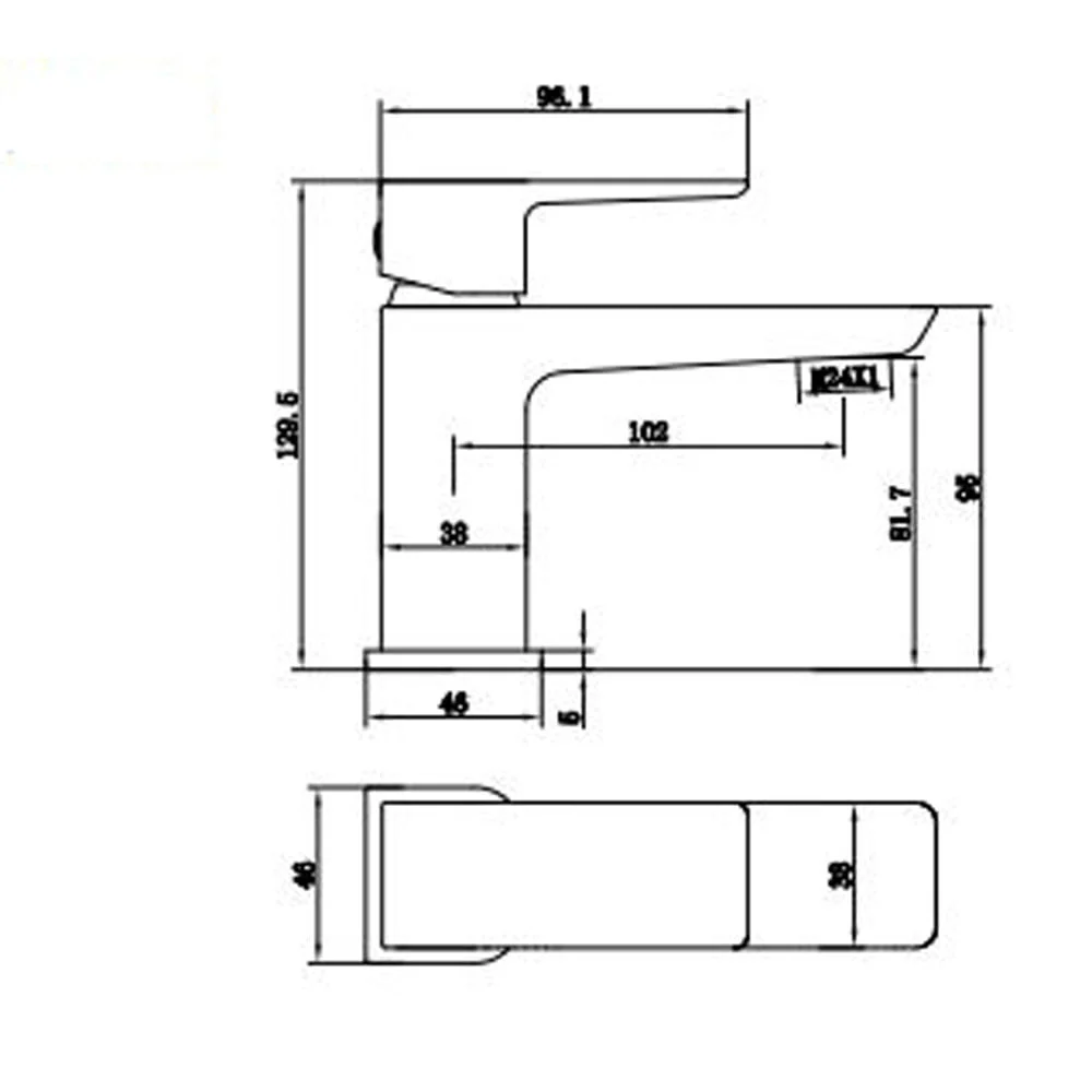 Astini Swansea Chrome Bathroom Basin Mixer Tap & Slotted Waste TIS5075 - Image 2