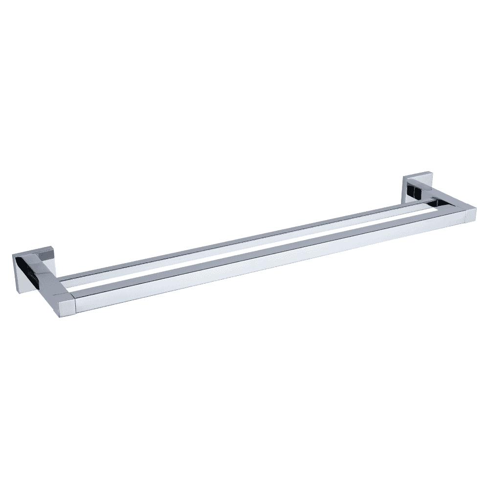 Astini Sydney Chrome Square Double Towel Rail