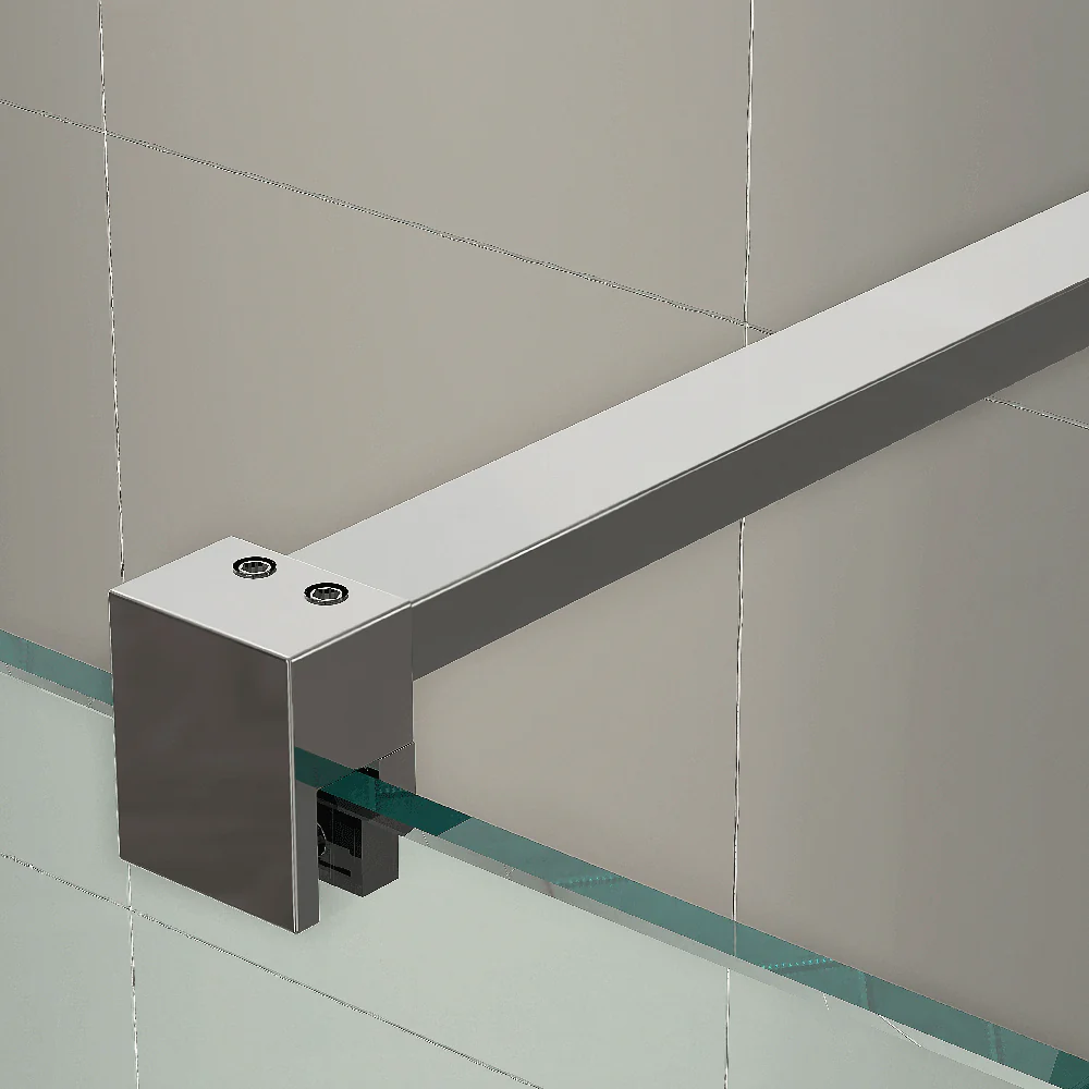 Astini T18 Chrome 1100x1950x8mm Wetroom Panel - Image 3