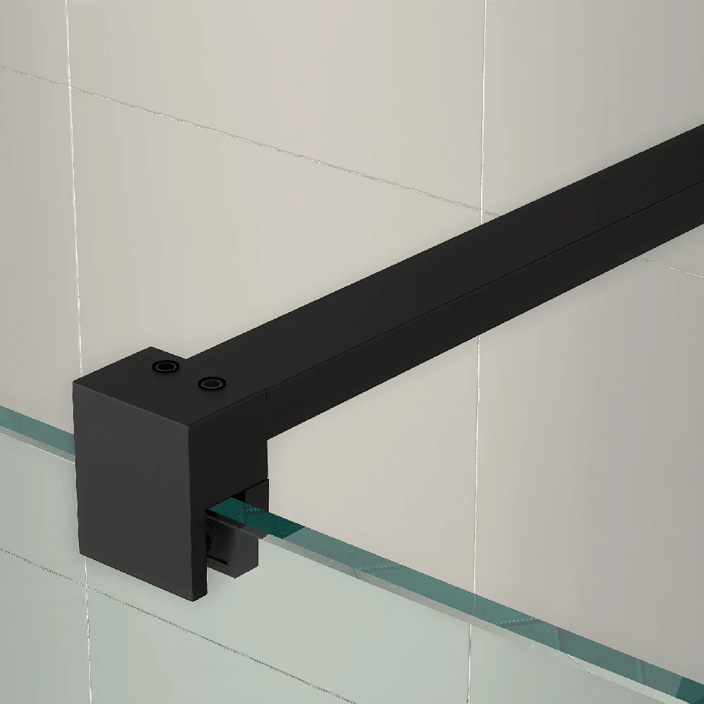 Astini T18 Orca Black 900x1950x8mm Wetroom Panel - Image 3