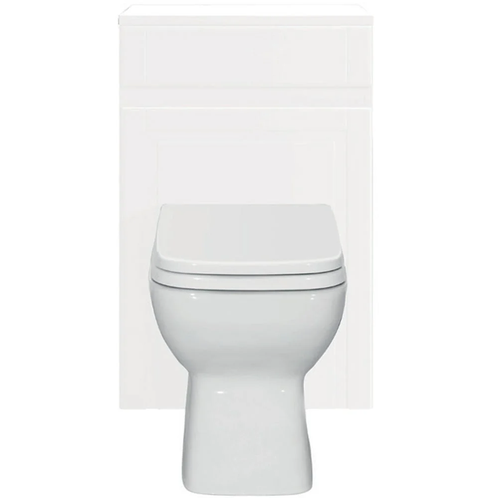Astini Tenby Chalk White Traditional 500mm Toilet Unit