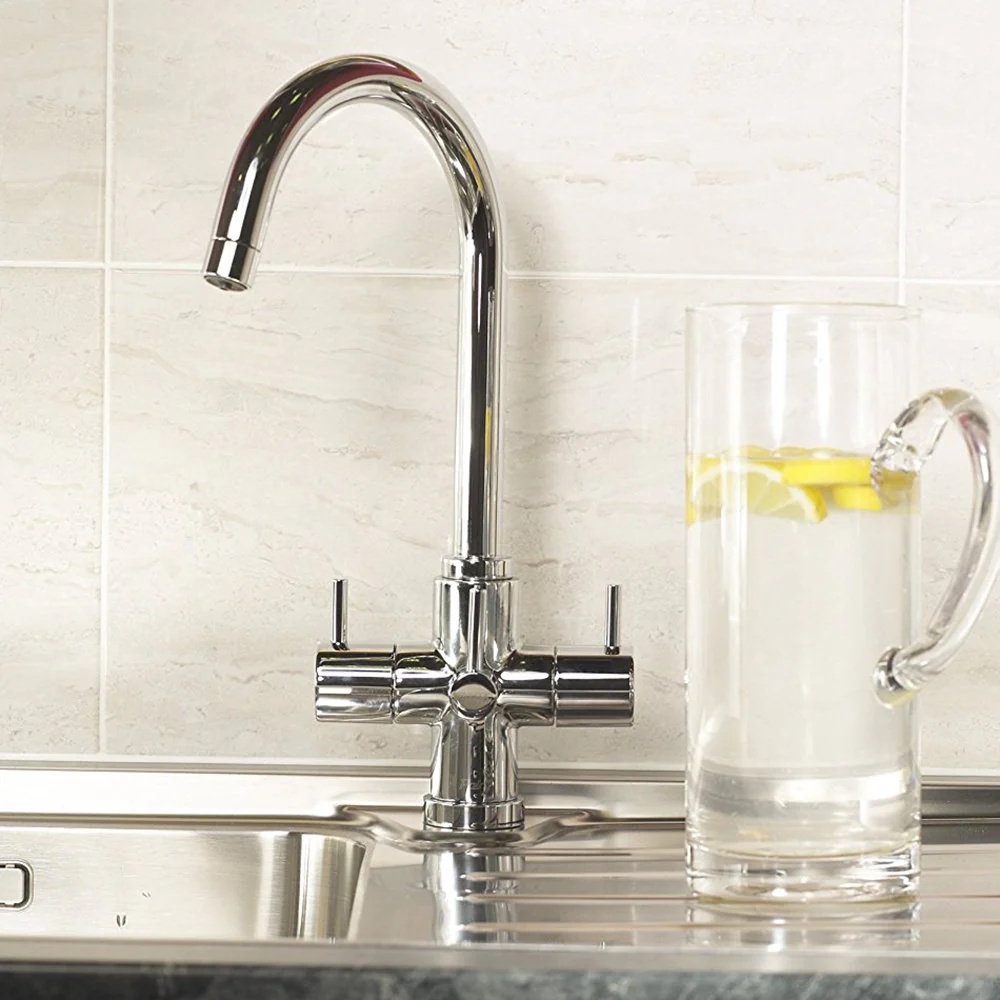 Astini Torlan Chrome 3 Way Ambient & Water Filter Kitchen Sink Mixer Tap - Image 9