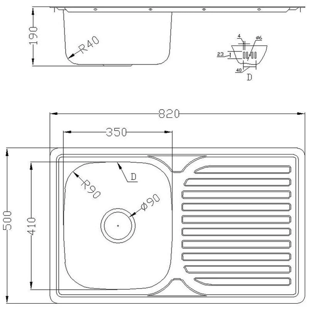 Astini Velia 1.0 Bowl Brushed Stainless Steel Kitchen Sink & Waste AS1347 - Image 4