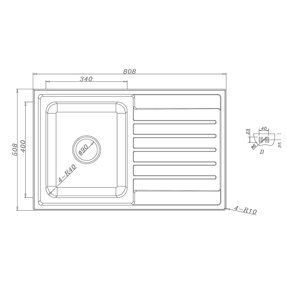 Astini Vicenza 1.0 Bowl Brushed Stainless Steel Kitchen Sink & 5EBS Tap - Image 6