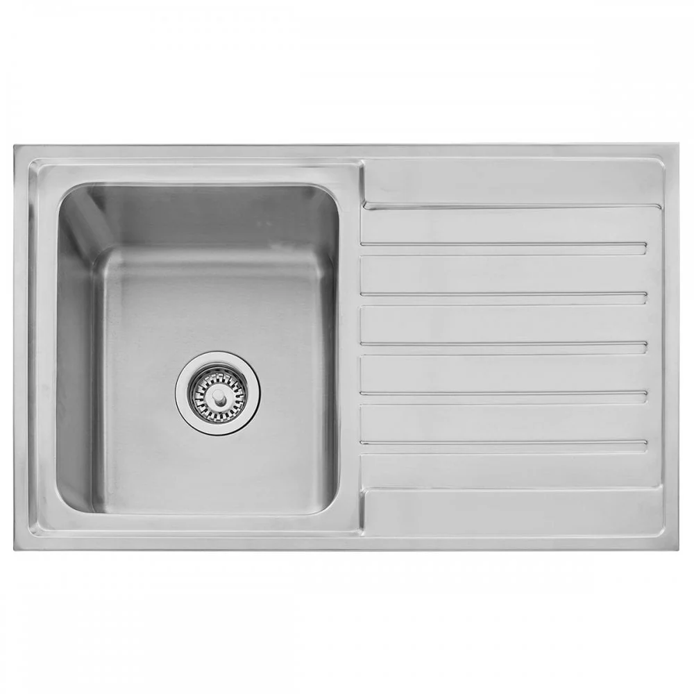 Astini Vicenza 1.0 Bowl Brushed Stainless Steel Kitchen Sink & Waste AS5347 - Image 2