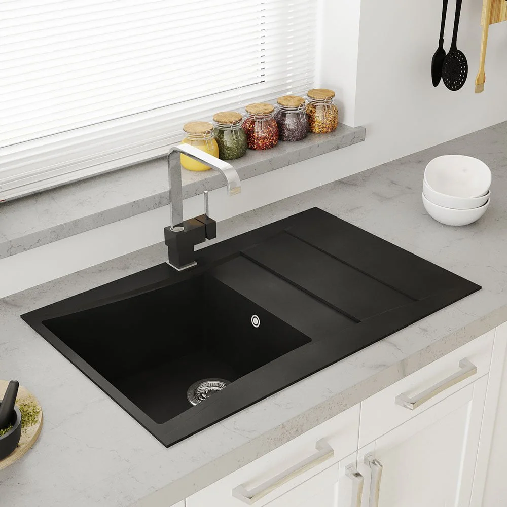 Astini Xeron 1.0 Bowl SMC Synthetic Reversible Kitchen Sink & Waste - Image 3