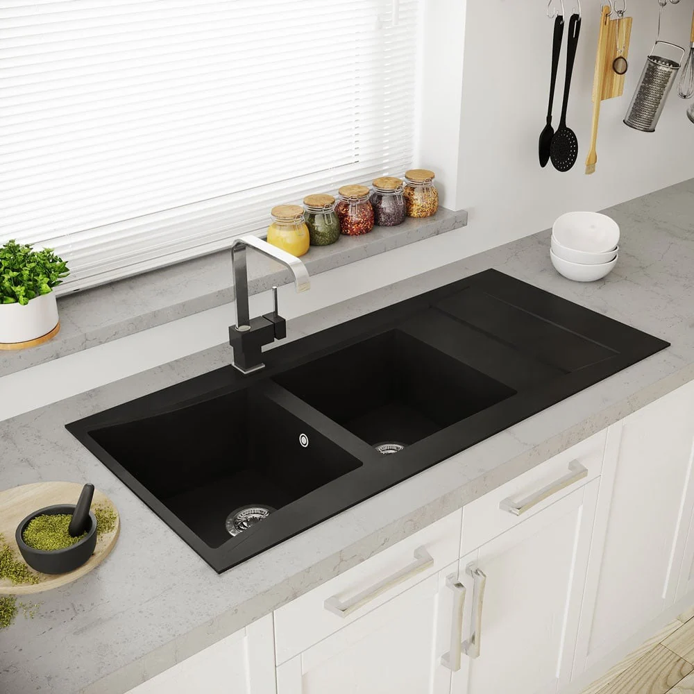 Astini Xeron 2.0 Bowl SMC Synthetic Reversible Kitchen Sink with Waste & Tap - Image 3