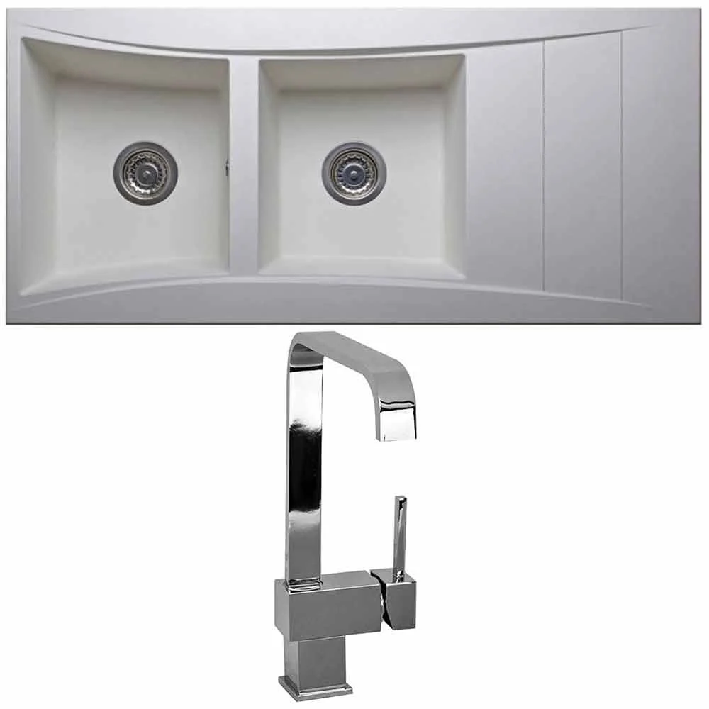 Astini Xeron 2.0 Bowl SMC Synthetic Reversible Kitchen Sink with Waste & Tap - Image 7