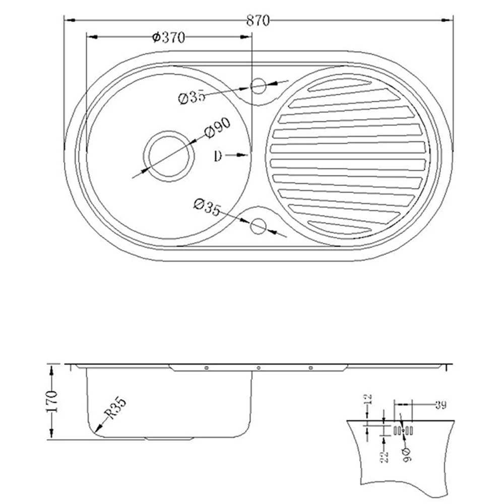 Astini Zerox 1.0 Bowl Brushed Stainless Steel Kitchen Sink & Tap - Image 6