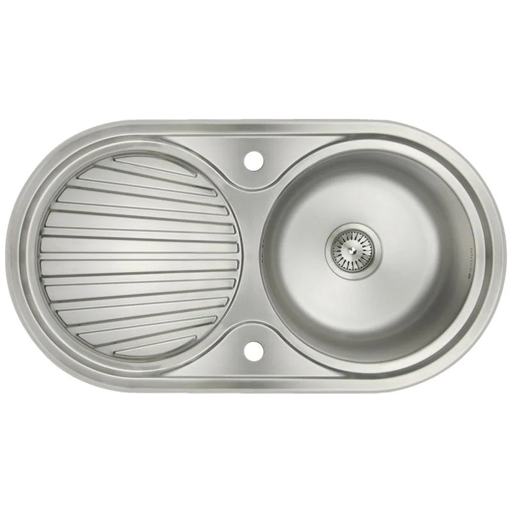 Astini Zerox 1.0 Bowl Brushed Stainless Steel Kitchen Sink & Waste AS5317 - Image 5
