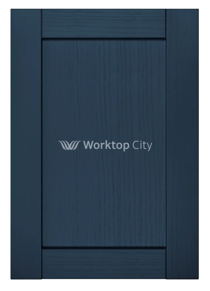 Balmoral Wood Grain 'Skinny' Shaker Navy Blue Ash- Replacement Kitchen Doors SAMPLE PRODUCTS