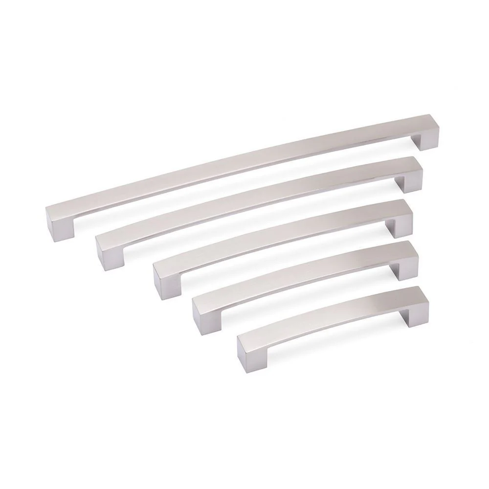 Block Bar D Handle Kitchen/Bedroom Door Handle Brushed Nickel - Image 2