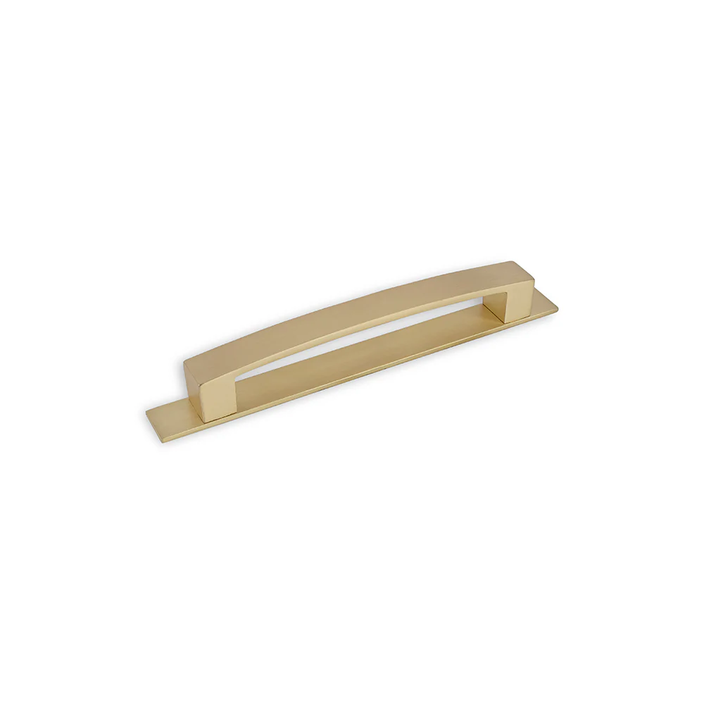 Block Bar D Handle Kitchen/Bedroom Door Handle Matt Satin Brass - Image 4