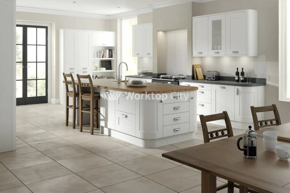 Boston Supermatt Shaker White- Replacement Kitchen Doors SAMPLE PRODUCTS - Image 2
