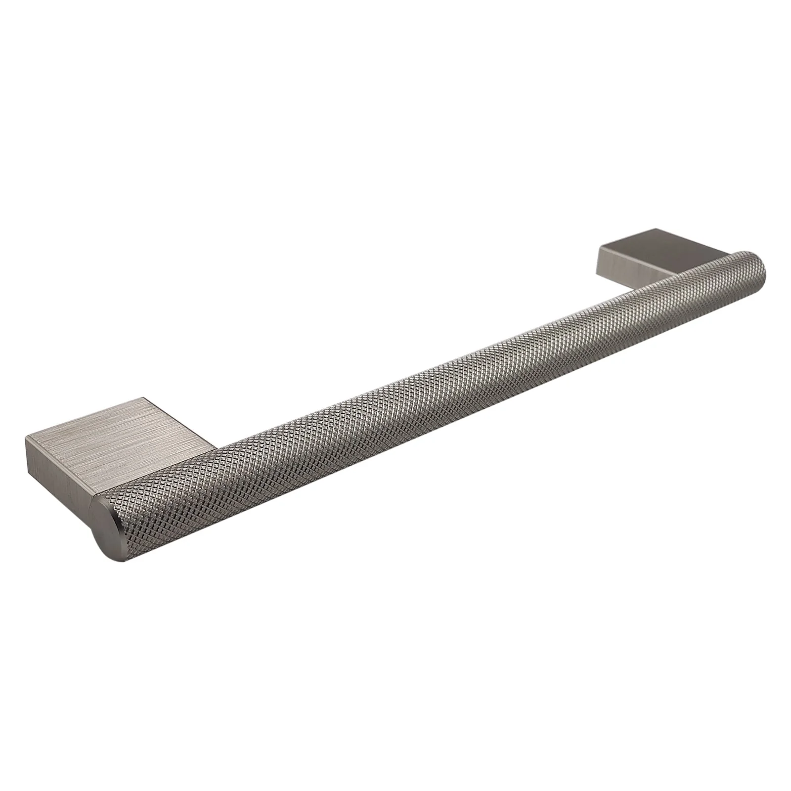Broxburn Knurled Bar Handle Door, Drawer & Cupboard 192mm Stainless Steel Effect Cabinet Door Handles - Image 2