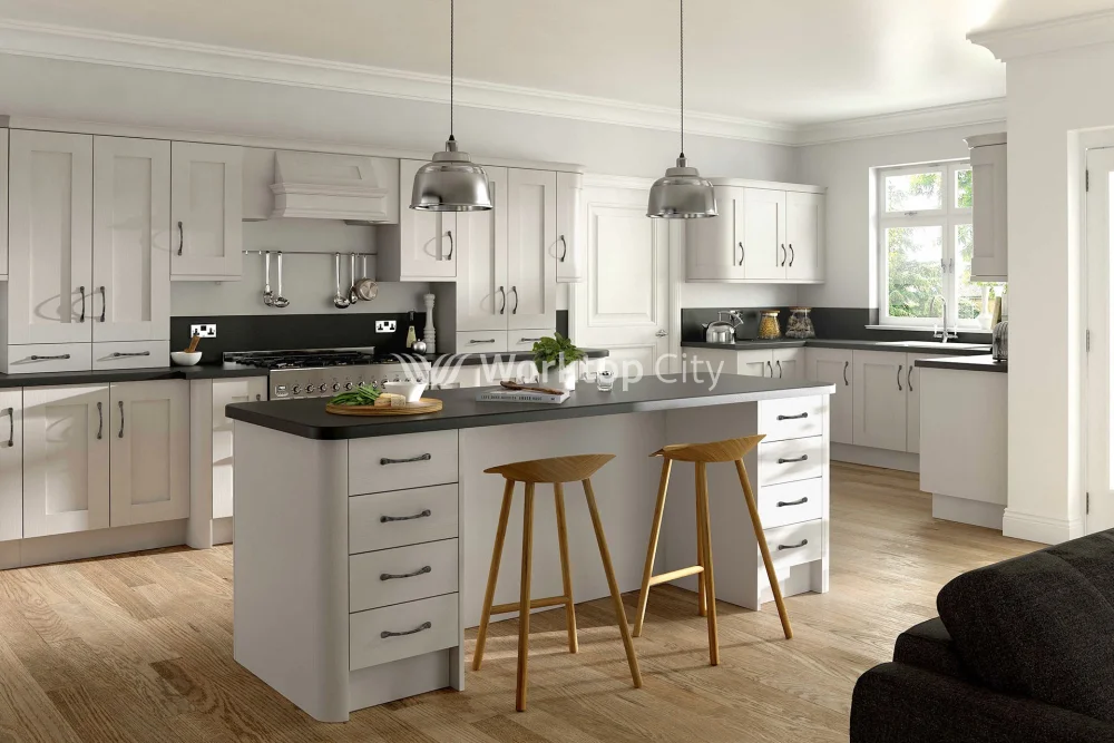Buckingham Wood Grain Shaker Cashmere- Replacement Kitchen Doors SAMPLE PRODUCTS - Image 2
