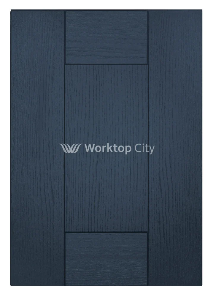 Buckingham Wood Grain Shaker Navy Blue- Replacement Kitchen Doors SAMPLE PRODUCTS - Image 3