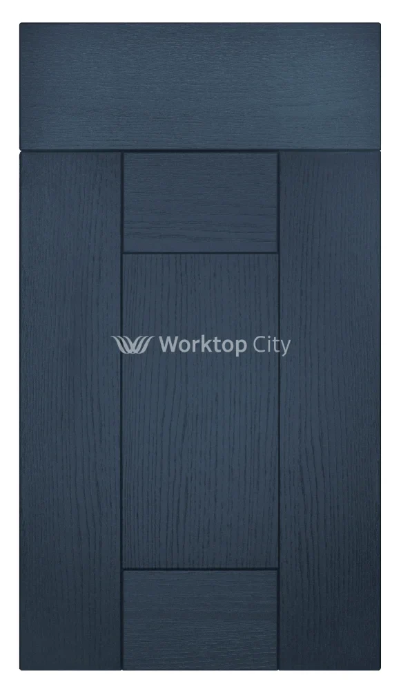 Buckingham Wood Grain Shaker Navy Blue- Replacement Kitchen Doors SAMPLE PRODUCTS - Image 4