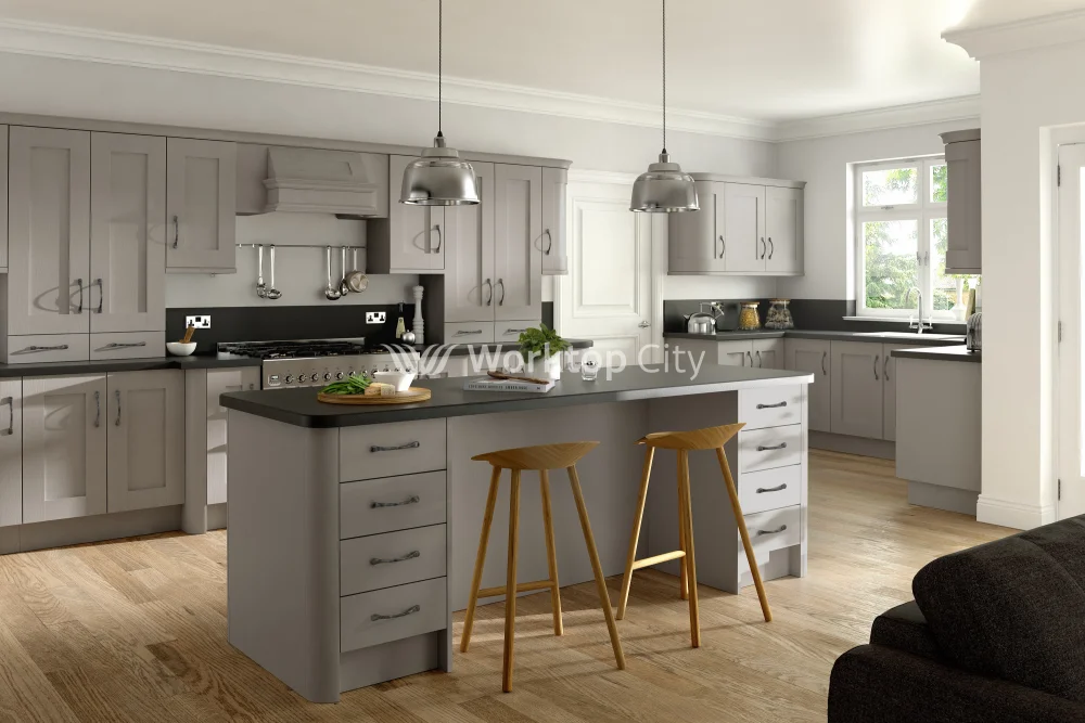 Buckingham Wood Grain Shaker Stone Grey- Replacement Kitchen Doors SAMPLE PRODUCTS - Image 2