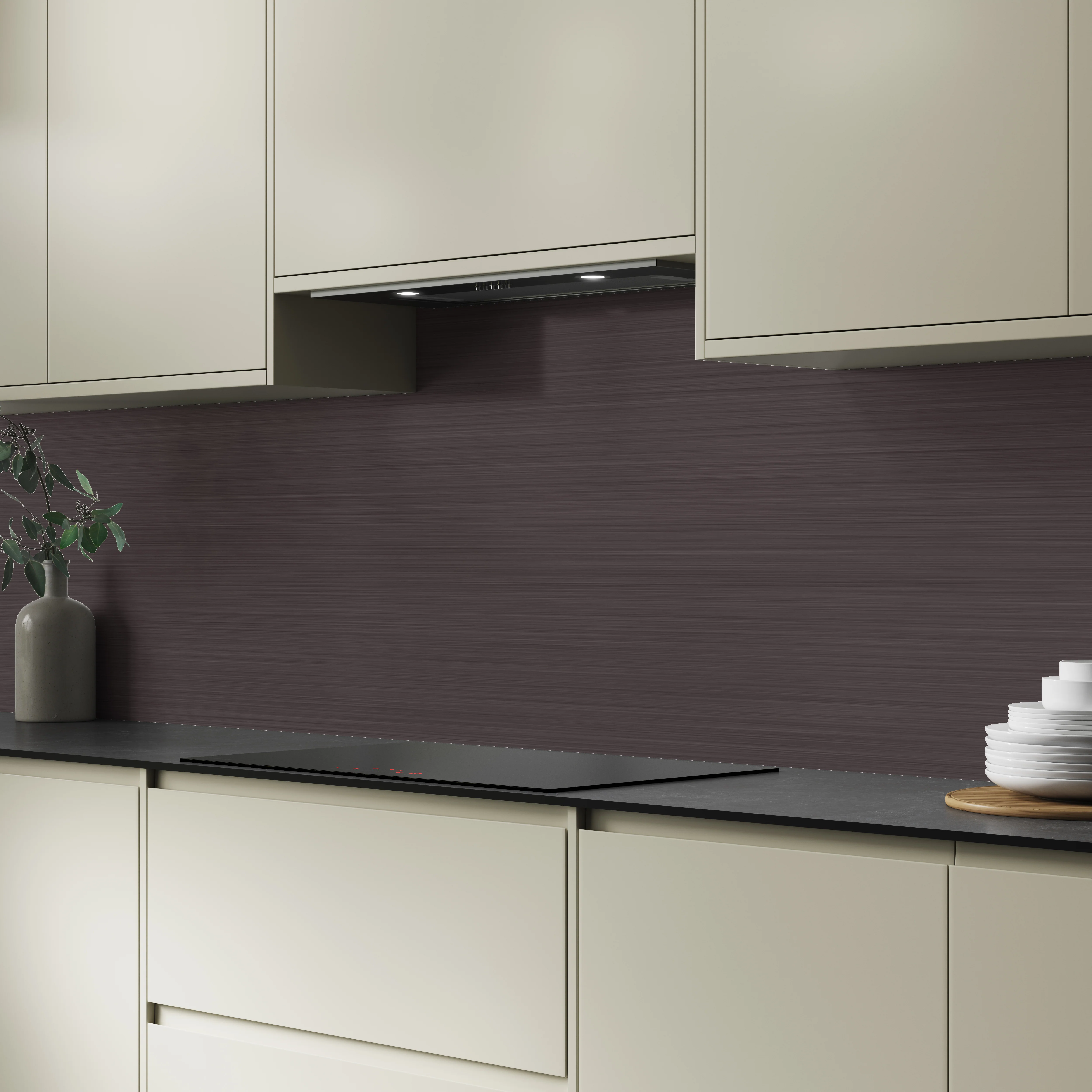 Bushboard Alloy Brushed Copper Aluminium Feature Kitchen Splashback - Image 5